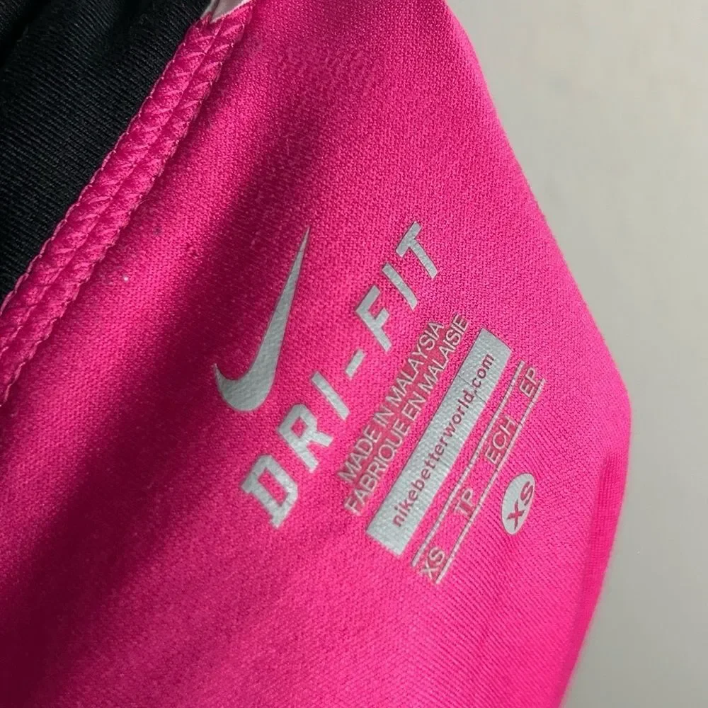Nike Dri Fit Rival Pink & Black Printed Shorts Size XS
